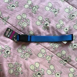 Blue Dog Collar with Plastic Buckle